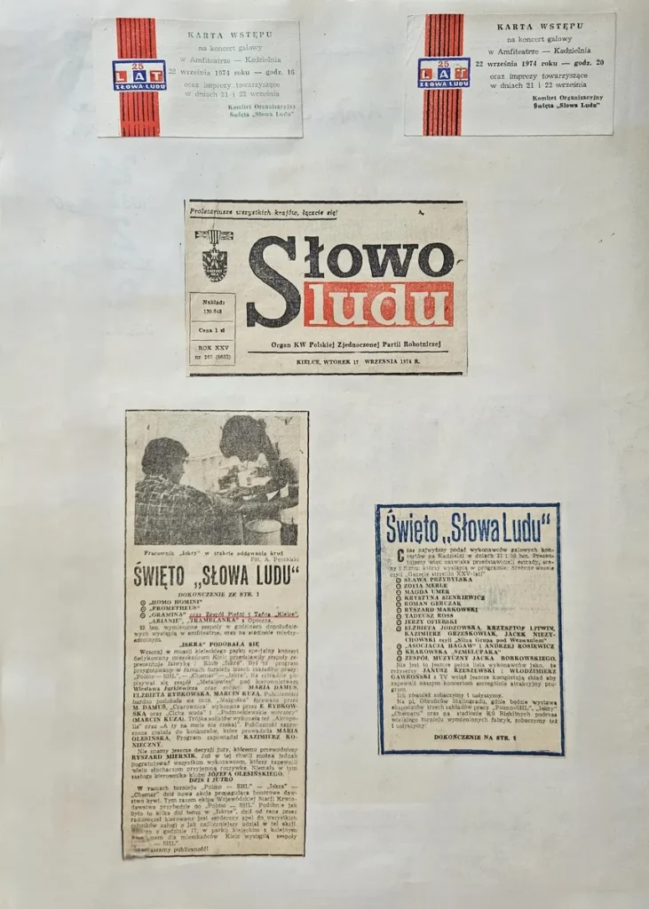 1974 1 182 5 lecie slowa ludu amfiteatr kadzielnia
