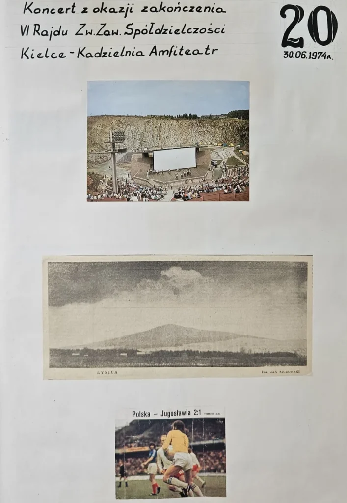 1974 1 9 vi rajd zw zawod sloldziel amfiteatr kadzielnia